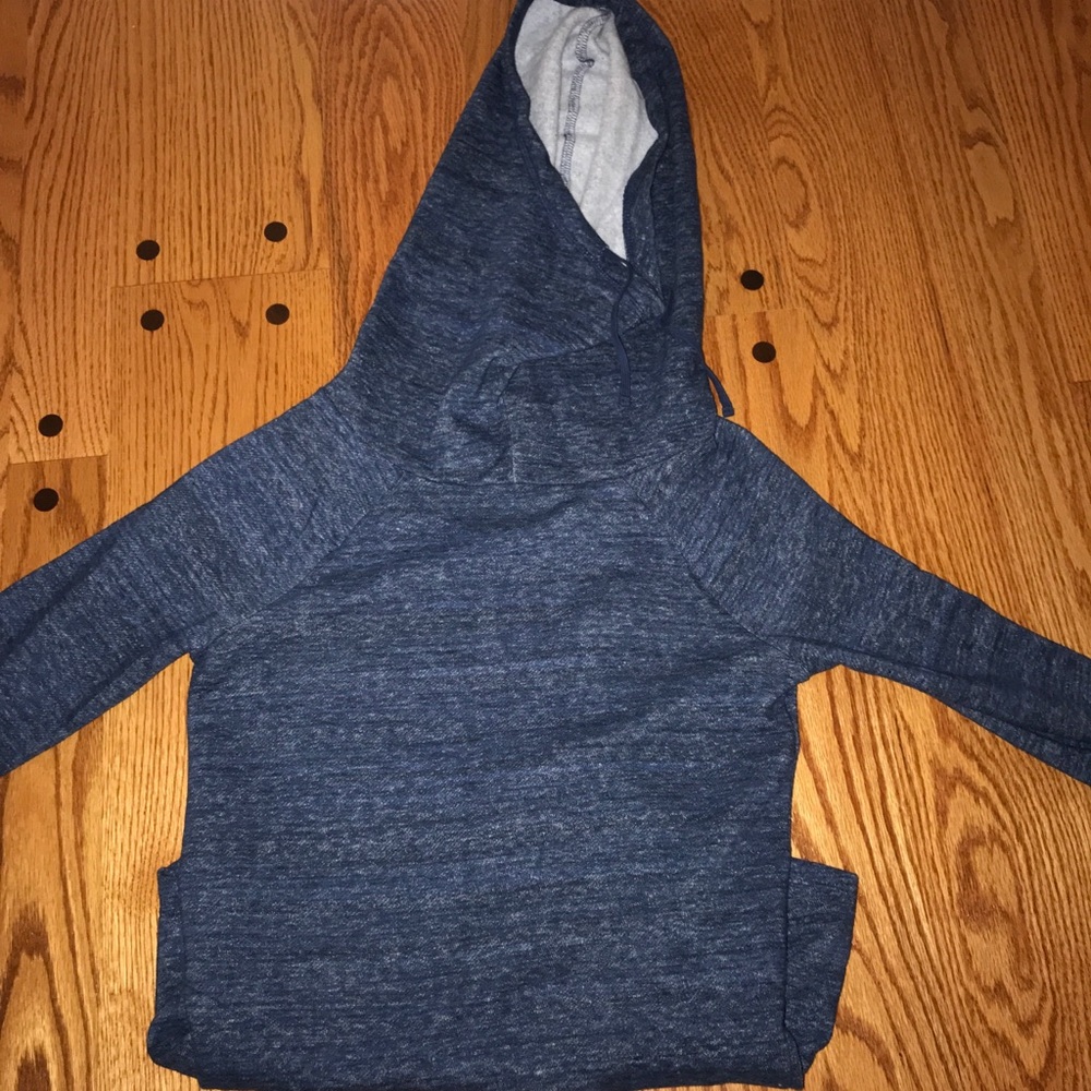 blue target turtleneck hooded fleece